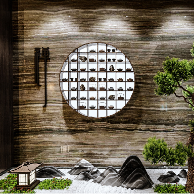禅中林中式餐厅店面形象设计